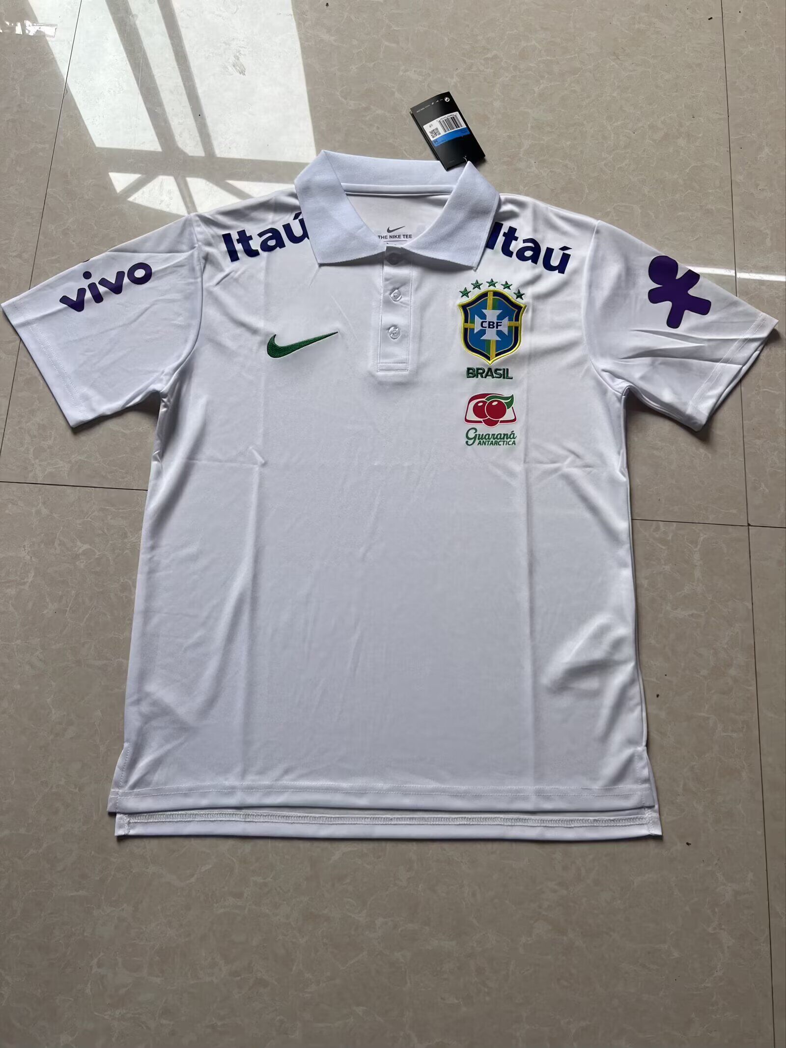 AAA Quality Brazil 26/27 White Polo Shirts